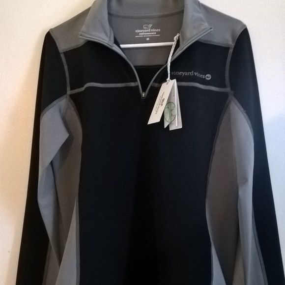 Vineyard Vines Jackets & Blazers - vineyard vines black gray womens m pullover new